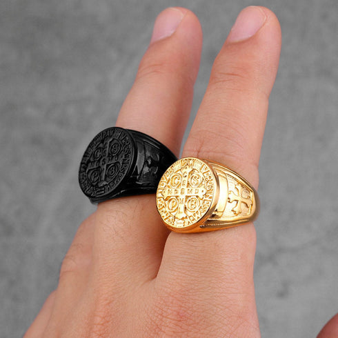 Saint Benedict Cspb Cross Ring