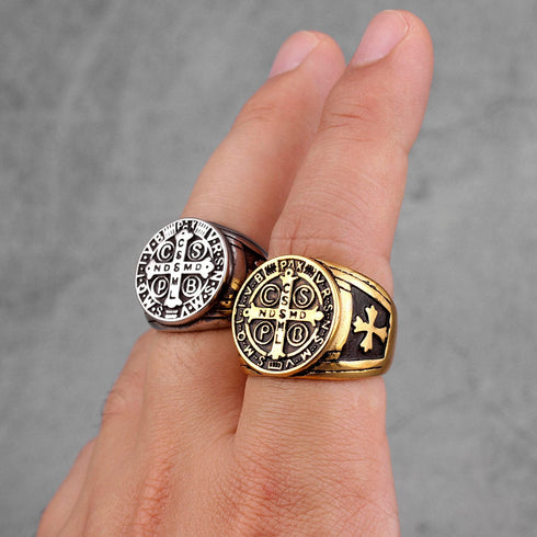Saint Benedict Cspb Cross Ring