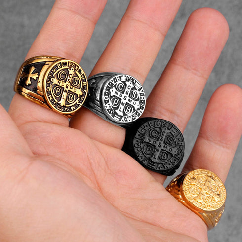 Saint Benedict Cspb Cross Ring