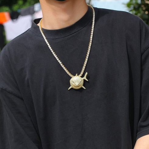 Shark 6IX9INE Bling Pendant Necklace