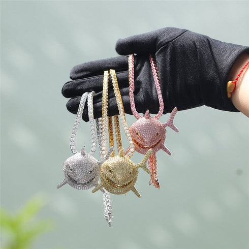 Shark 6IX9INE Bling Pendant Necklace
