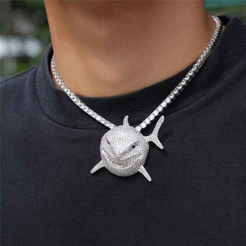 Shark 6IX9INE Bling Pendant Necklace