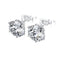 925 Sterling Silver 0.1-1 VVS Carat Heart Moissanite Stud Earrings
