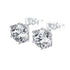 Classic 925 Sterling Silver 0.1-1 VVS Carat Moissanite Stud Earrings