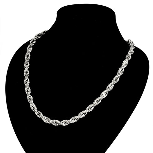 14k Gold 316L Stainless Steel Rope Chain