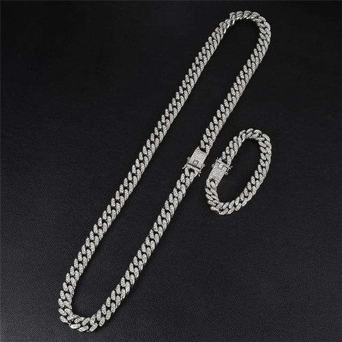 VVS Jewelry 14k Gold/Silver Chain + FREE Bracelet Bundle - (TODAY ONLY QUICK DELIVERY)