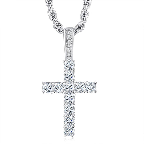 Icy Kid's Cross Pendant Necklace