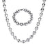 Gold/Silver Coffee Bean link chain + FREE Bracelet Bundle