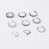 7pcs Vintage Hallow Star and Moon Toe Rings Set