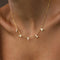 VVS Jewelry 18k Gold Custom Name Clavicle Necklace