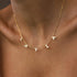 VVS Jewelry 18k Gold Custom Name Clavicle Necklace