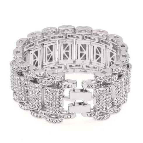 Blinged Out Watch Band Bracelet