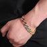 Rainbow Cuban Link Chain – Multicolor Iced Out Necklace & FREE Bracelet