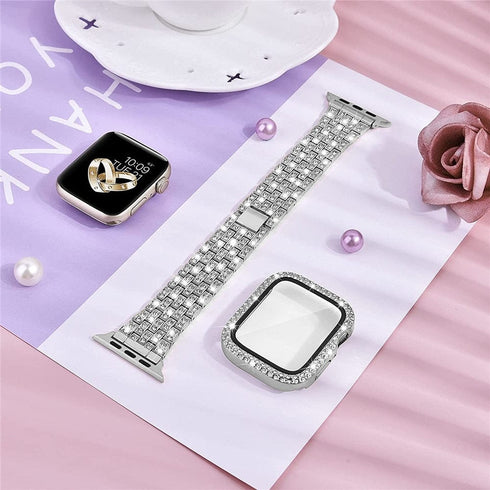 Blinged-out Apple Watch Band+ Free Icy Case