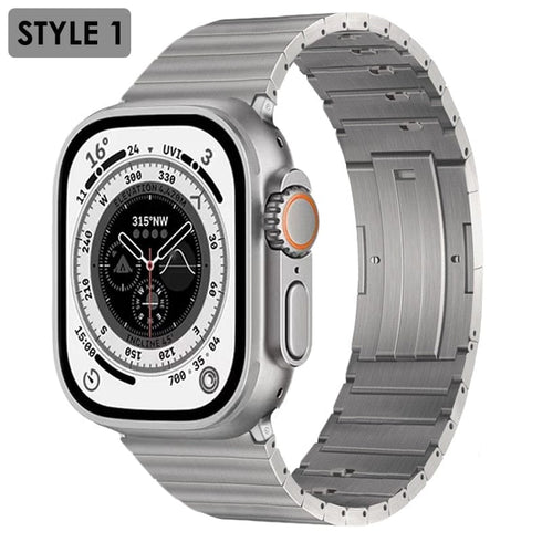 Titanium Stainless Steel Classic Apple Watch Band
