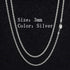 VVS Jewelry BOGO Micro Rope Chain - Buy One Get One Free