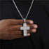 VVS Jewelry Fully Iced Ascher Cut Cross Pendant