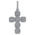 Gold/Silver Baguette Cross Pendant