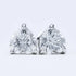 Floating Heart 925 Sterling Silver Moissanite Stud Earrings
