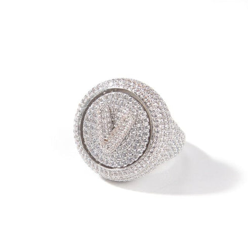 Custom Letter Spinning Initial Ring