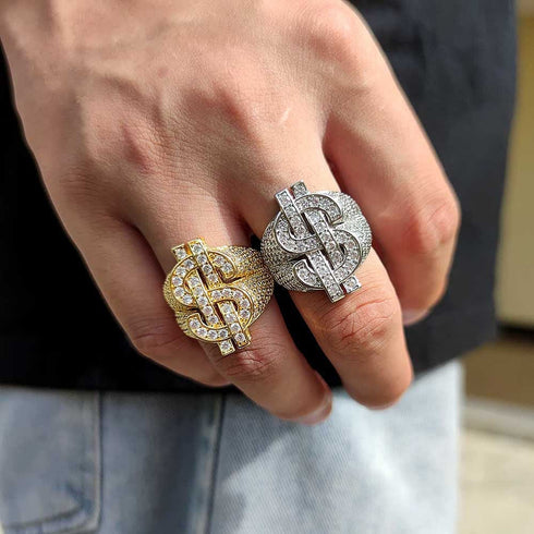 Dollar $$ Iced-out Ring