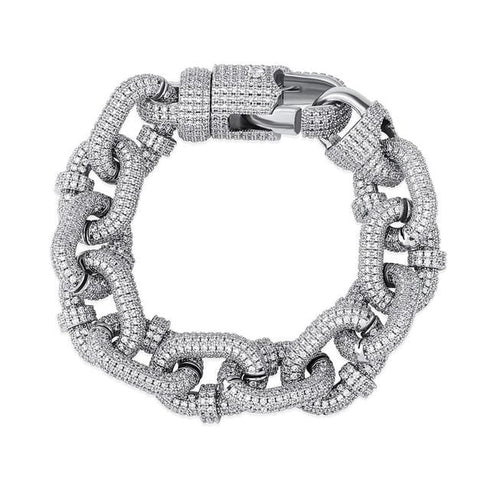 VVS Jewelry 17mm Thicc AF Micropave Miami Cuban Bracelet