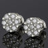 925 Sterling Silver Iced Out Flower Style Moissanite Earrings