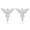 925 Sterling Silver VVS1 Moissanite Angel Stud Earrings