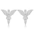 925 Sterling Silver VVS1 Moissanite Angel Stud Earrings