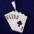 Gold/Silver Poker Card Bling Chain