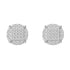 925 Silver Moissanite Iced Stud Earrings
