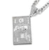 Dollar Bill Franklin Head Pendant