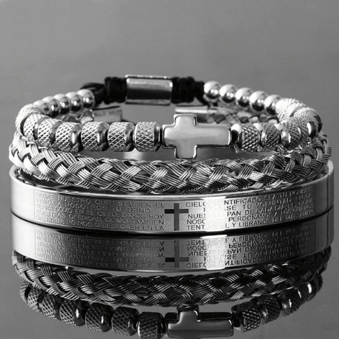 Cross 3pc Bracelet Set