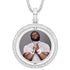 VVS Jewelry Custom Rotating Photo Medallion Pendant Chain