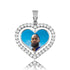 VVS Jewelry Custom Double-Sided Heart Photo Chain