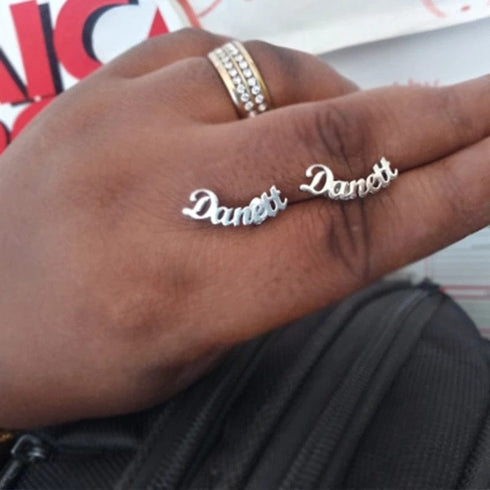 Custom Name Kid's Stud Earrings
