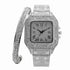 Fully Iced Roman Square Bezel Watch + FREE Iced Bangle