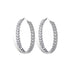 Iced Out Minimalist Miami Cuban Hoop Earrings