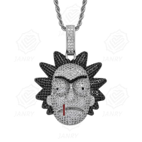 Icy Rick & Morty Pendant Chain