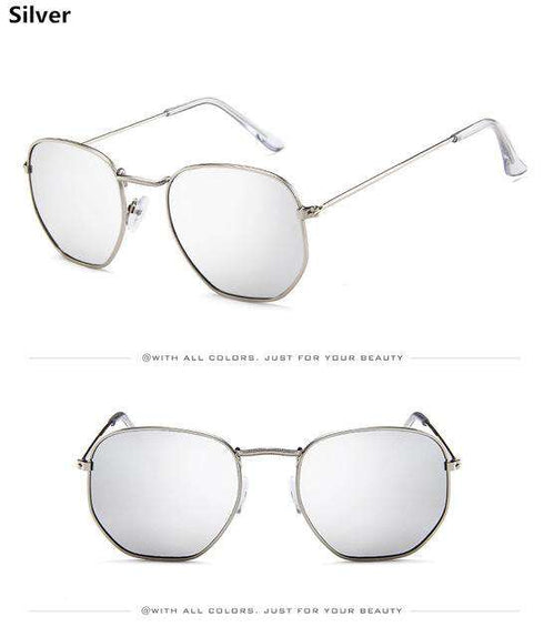 Jumpan Metal Square Frame Sunglasses