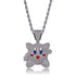 Micropave Iced Kirby Rapper Pendant Chain