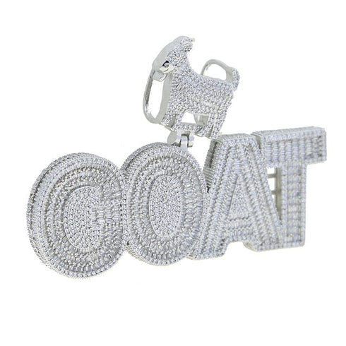 GOAT Hip Hop Bling Iced Out Pendant