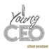 Young CEO Two Tone Iced Pendant Necklace