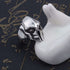 Silver Punk Skull Ring