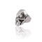 Silver Punk Skull Ring
