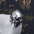 Silver Punk Skull Ring