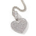 Custom Photo Locket Baguette Heart Pendant