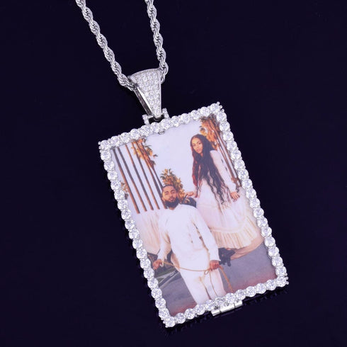 VVS Jewelry Custom Photo Square Medallion Chain