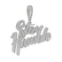18K Gold "Stay Humble" Baguette Pendant Necklace