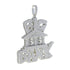 Iced Out Micropave "Big Bank" Pendant Chain